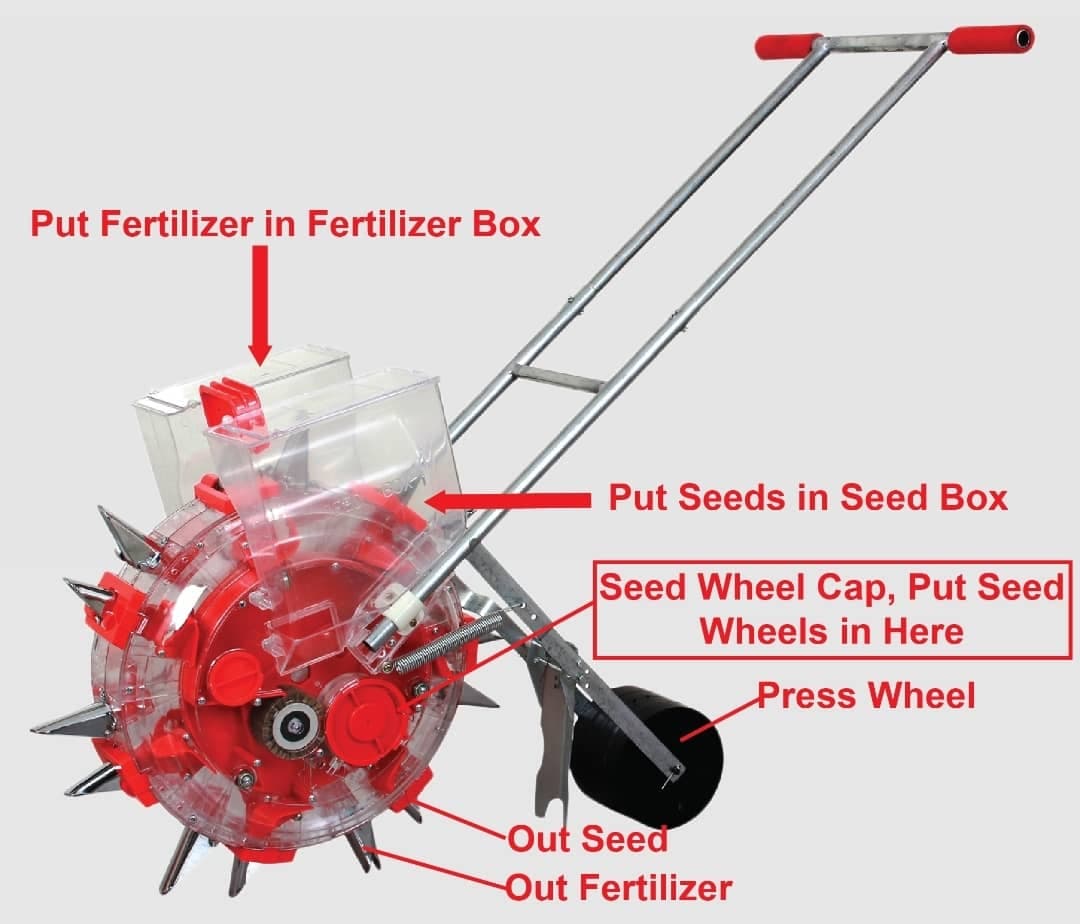 Seed Planter with Fertilizer Box