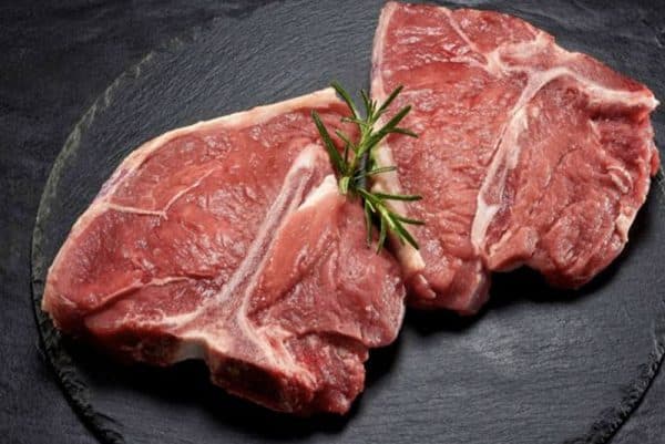 T-bone steak meat